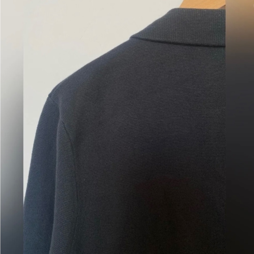 J Crew Factory Sweater Blazer Black Sz XXS - Picture 5 of 9